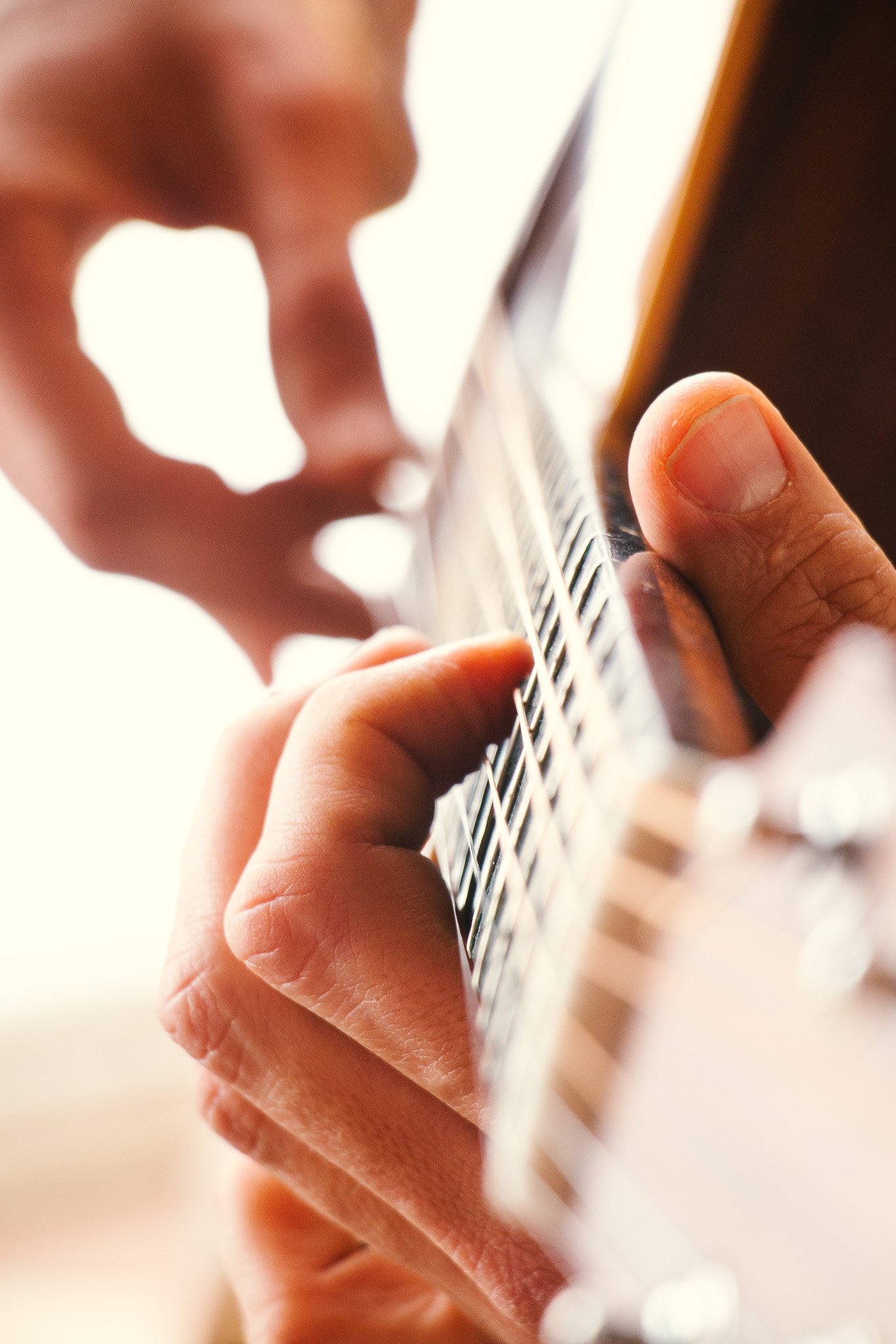 Classical guitar detail